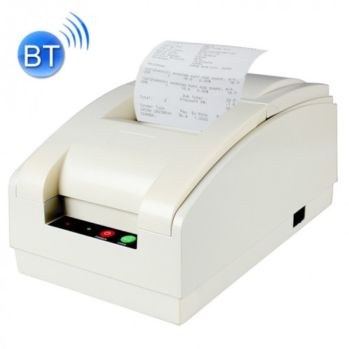 QS-7601 Imprimante matricielle 9 broches Bluetooth Receipt portable 76 mm (blanche) SH896W1935-34