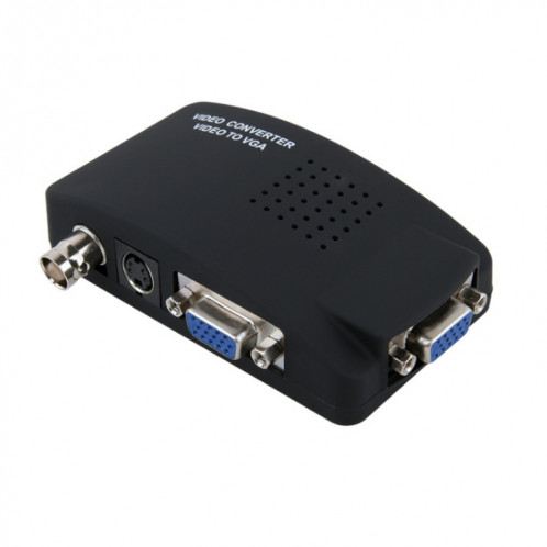HOWEI HW-2404 BNC / S-Video to VGA Video Converter (Blue) SH912L1055-38