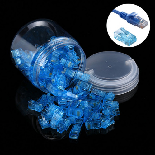 100 PCS Anpwoo Amp01 RJ45 Connecteur Fiche Modulaire (Bleu) S1010L1176-35