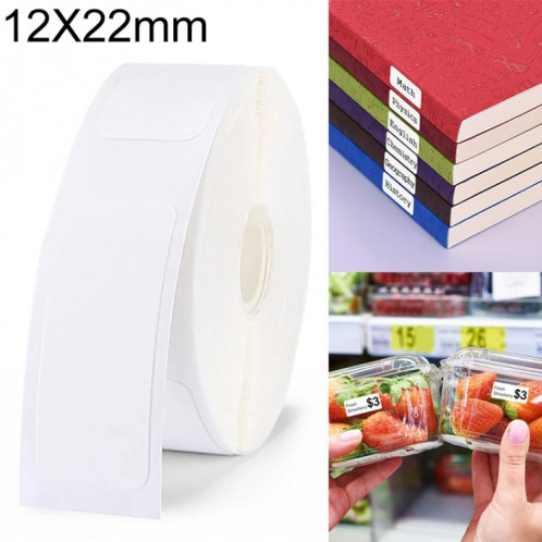 Papier d'impression d'étiquettes thermiques autocollantes L11, taille: 12x22mm SH205A1815-36