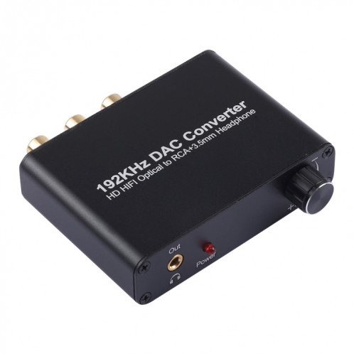 192KHz DAC Converter HD HIFI optique à RCA + 3.5mm casque audio 5.1 canaux numérique convertisseur audio avec contrôle du volume SH13561159-310