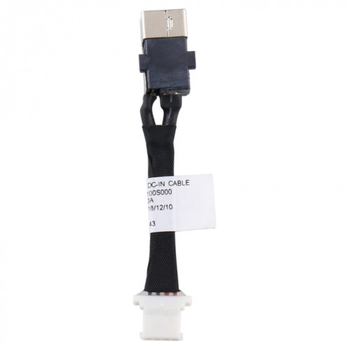 Connecteur de prise d'alimentation CC avec câble flexible pour Lenovo Ideapad 330s 330S-14AST 330s-15ARR 330S-15IKB 64411204200100 5C10R07521 DC30100S000 SH1406825-34