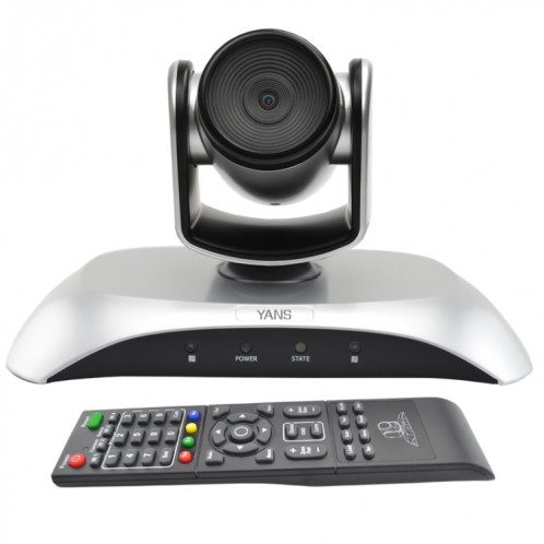 Caméra de vidéoconférence grand angle YANS YS-H10UH USB HD 1080P avec télécommande (argent) SY610S378-37