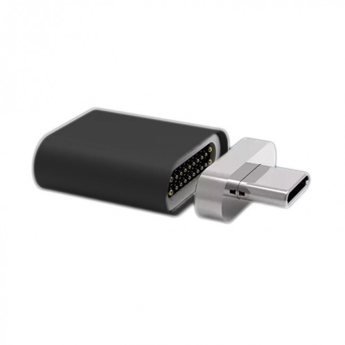 Droit USB-C / TYPE-C 3.1 Homme à USB-C / TYPE-C 3.1 Adaptateur magnétique 20 broches femelle (noir) SH962B371-34