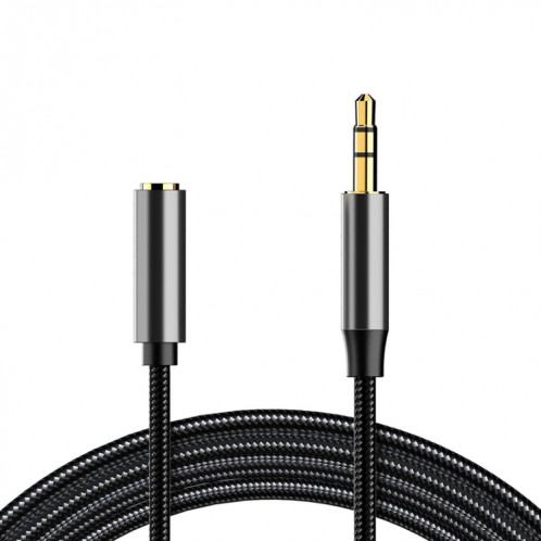 A13 Câble d'extension audio femelle de 3,5 mm à 3,5 mm, longueur de câble: 1,5 m (gris argenté) SH65SH1243-37