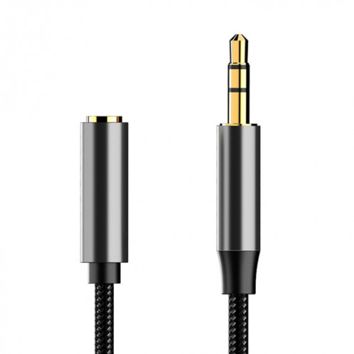 A13 Câble d'extension audio femelle de 3,5 mm à 3,5 mm, longueur de câble: 1m (gris argenté) SH66SH745-37