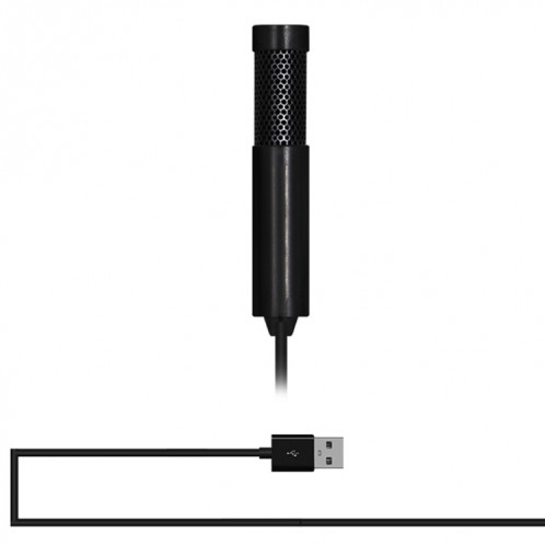 Yanmai SF555B Mini professionnel USB 2.0 Studio Stéréo Microphone d'enregistrement à condensateur, Longueur du câble: 1.5m (Noir) SY148B1102-310