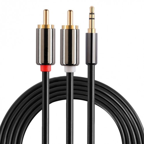 2m Jack plaqué or de 3,5 mm à 2 x câble audio stéréo mâle RCA S224751435-38