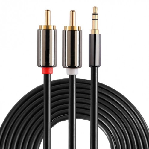 Jack 3,5 mm Plaqué Or 5mm vers 2 x Câble Audio Stéréo Mâle RCA S524781651-38