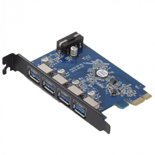 ORICO PVU3-4P 4 Ports USB3.0 PCI Express Carte pour le Bureau (Noir) SO021B1801-36