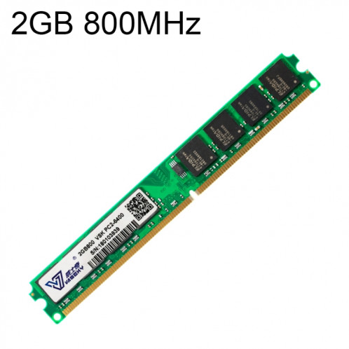Module de mémoire vive Vaseky 2GB 800 MHz PC2-6400 DDR2 pour ordinateur de bureau SV30571130-35