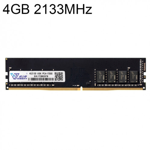 Module de mémoire vive Vaseky 4GB 2133MHz PC4-17000 DDR4 pour PC de bureau SV30681476-33