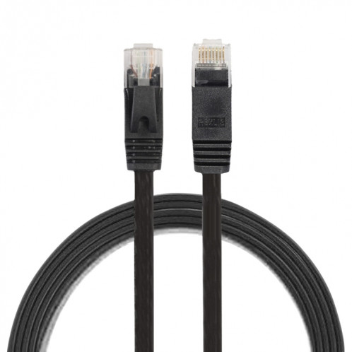 1m CAT6 câble LAN réseau Ethernet ultra-plat, cordon RJ45 (noir) S1461B1447-36