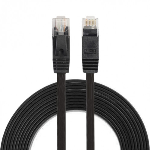 Câble réseau LAN plat Ethernet ultra-plat 3m CAT6, cordon RJ45 (noir) S3464B1029-36