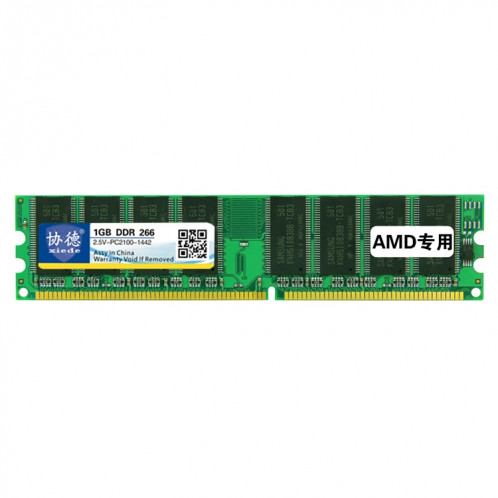 XIEDE X006 DDR 266 MHz, 1 Go, module général de mémoire RAM spéciale AMD pour PC de bureau SX376839-37