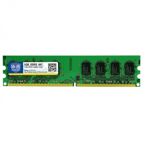 XIEDE X010 DDR2 667 MHz 1 Go Module de mémoire RAM à compatibilité totale pour PC de bureau SX3777695-36