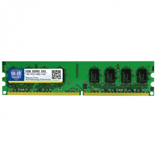 XIEDE X014 DDR2 533 MHz 1 Go Module de mémoire vive avec compatibilité totale pour PC de bureau SX37811179-36