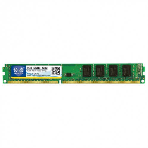 XIEDE X032 DDR3 1333 MHz 8GB 1.5V Module de mémoire vive avec compatibilité totale pour PC de bureau SX3804371-36