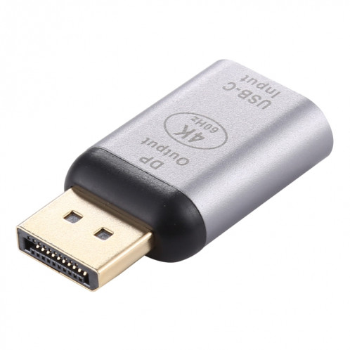 Adaptateur en alliage d'aluminium Type-C / USB-C Femelle vers Big DP Mâle (Argent) SH944S627-35