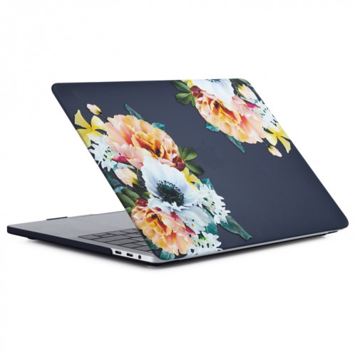 Coque PC rigide motif fleurs pour Macbook Pro 13,3 pouces avec barre tactile SH121A1020-36