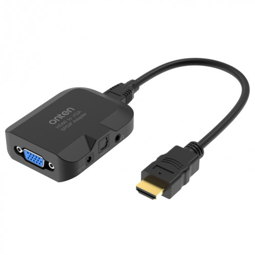 Onten 35165 HDMI vers VGA + convertisseur audio optique pour haut-parleur / téléviseur / ordinateur SH5450837-37