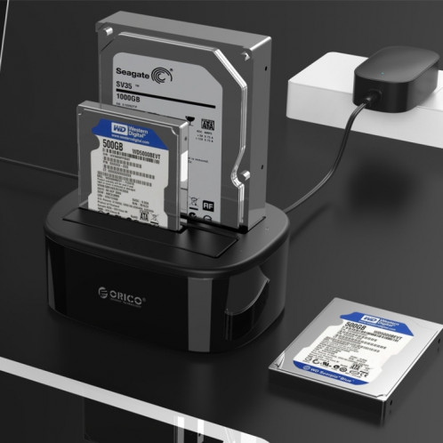 ORICO 6228US3-C 1 à 1 Clone 2 Baie USB 3.0 Type-B à SATA Disque dur de stockage externe Dock pour 2.5 pouces / 3.5 pouces SATA HDD / SSD SO5930608-310