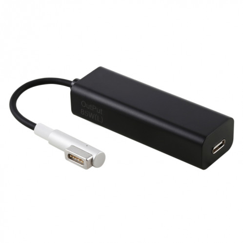 AnyWatt 85W USB-C / Type-C femelle à 5 broches MagSafe 1 mâle série L adaptateur adaptateur de charge pour MacBook (noir) SH502B449-36