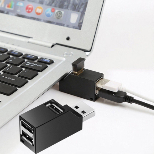 Mini HUB portable 3 x ports USB 2.0 avec cordon SH6599384-34