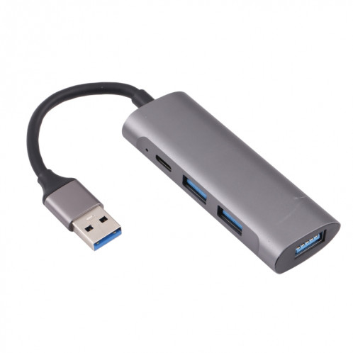 U-811 4 en 1 USB 3.0 à 3 USB 3.0 + Ports USB-C / Type-C Hub Station d'accueil SH67721728-37