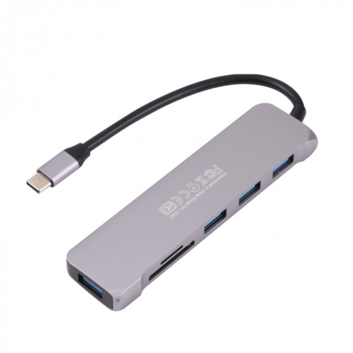 6 en 1 Station d'accueil de l'adaptateur de type multifonctions multiples-C / USB-C SH71301797-37