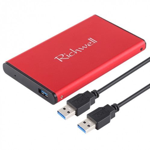 Richwell SATA R2-SATA-500GB 500GB 2.5 pouces USB3.0 Super Speed Interface Mobile Hard Drive Drive (Rouge) SR645R1489-311