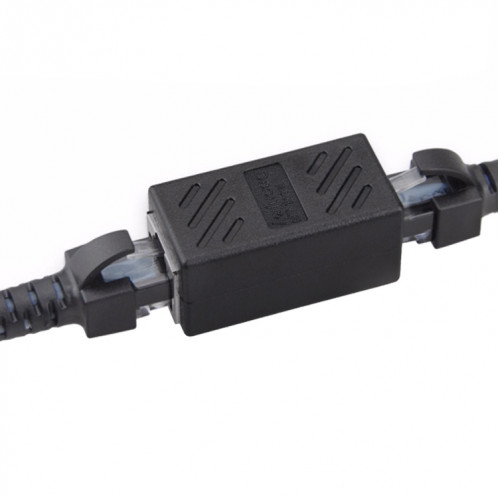 Réseau de cristal directement à travers la ligne de tête de ligne de connecteur de la tête à la tête RJ45 Extension de l'interface de l'appareil (noir) SC871B643-38