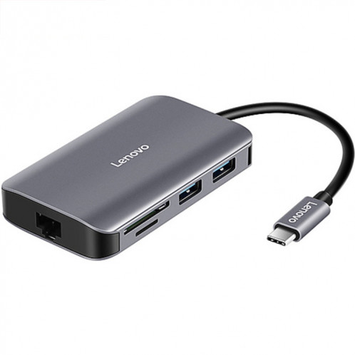Lenovo F1-C08 8 en 1 Type-C / USB-C vers HDMI Hub de conversion multifonction SL8419400-310