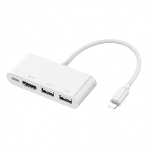 75216 4 en 1 8 broches vers HDMI + charge 8 broches + 2 ports USB convertisseur vidéo HD SH84581524-312