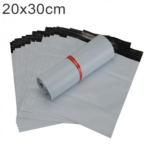 100 PCS / Rouleau Épais Sac D'emballage Express Sac Sac En Plastique Imperméable, Taille: 20x30cm (Argent) SH629S1256-36
