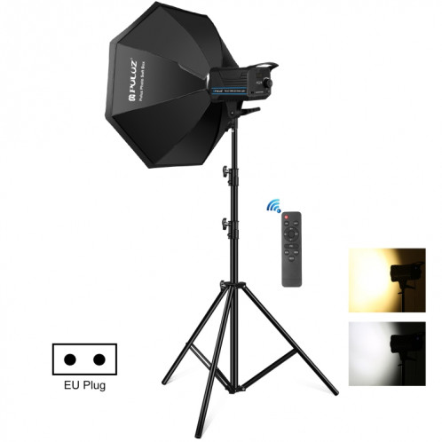 PULUZ 150W 3200K-5600K Photo studio strobe flash Light Kit avec Softbox Reflector & Trépied (Plug EU) SP08EU801-311