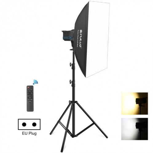 PULUZ 150W 3200K-5600K Photo studio strobe flash Light Kit avec Softbox Reflector & Trépied (Plug EU) SP11EU1634-312
