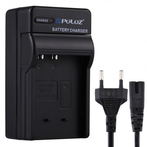 Chargeur de batterie PULUZ EU Plug avec câble pour batterie Casio CNP120 SP2228602-35