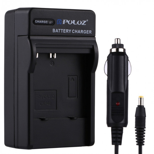 Chargeur de voiture pour appareil photo numérique PULUZ pour batterie CASIO CNP40 SP23071461-36