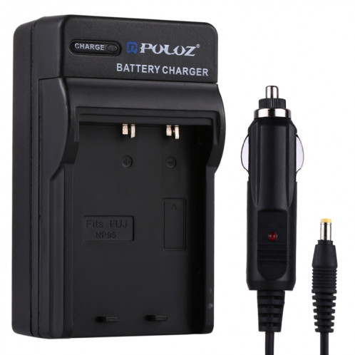 Chargeur allume-cigare pour appareil photo numérique PULUZ pour pile Fujifilm NP-95 SP2309212-36