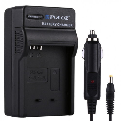 Chargeur de voiture de batterie d'appareil photo numérique PULUZ pour batterie Canon NB-4L / NB-8L SP2311431-36