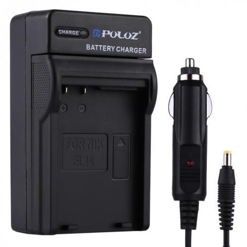 Chargeur allume-cigare pour appareil photo numérique PULUZ pour pile Nikon EN-EL14 SP2319858-36