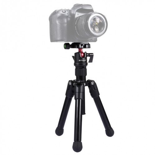 Fixation de trépied en alliage de magnésium PULUZ Pocket Mini Microspur Photos avec rotule à 360 degrés pour appareils photo reflex numériques et numériques, hauteur réglable: 24.5-57cm, Charge max .: 3kg SP30011268-311