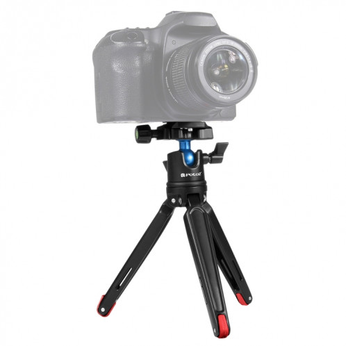 Support de trépied de bureau en métal de poche PULUZ avec rotule à 360 degrés pour appareils photo reflex numériques et numériques, réglable en hauteur: 11-21cm SP3002631-314