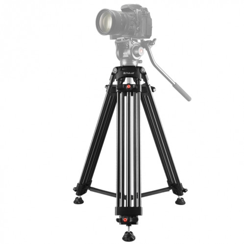 Trépied en alliage d'aluminium à usage intensif pour caméscope professionnel PULUZ pour appareils photo reflex numériques / reflex, réglable en hauteur: 62-140cm SP3003973-38
