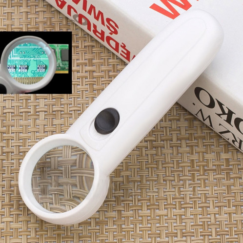 15X Loupe de type portable avec point d'exclamation et 2 LED SH00421009-36 15X Loupe de type portable avec point d'exclamation et 2 LED SH00421009-36