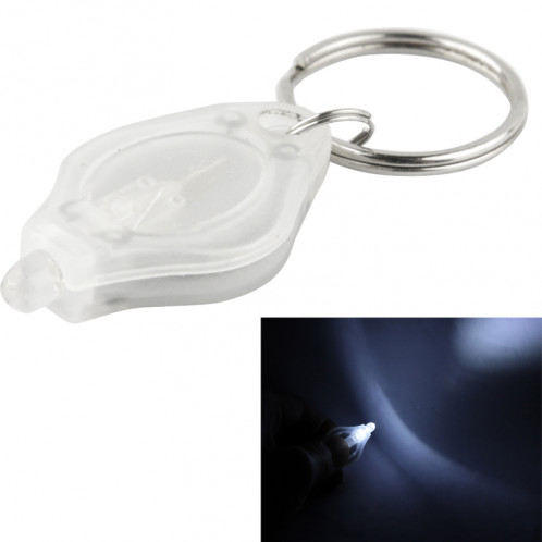 Mini lampe de poche à DEL, interrupteur marche / arrêt et pressostat, avec porte-clés (transparent) SH025T1683-34