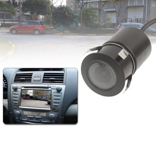Caméra de recul pour voiture à capteur LED, objectif couleur de soutien / 120 degrés visible / fonction étanche et capteur de nuit, diamètre: 24 mm (E301) (noir) SH0228652-31