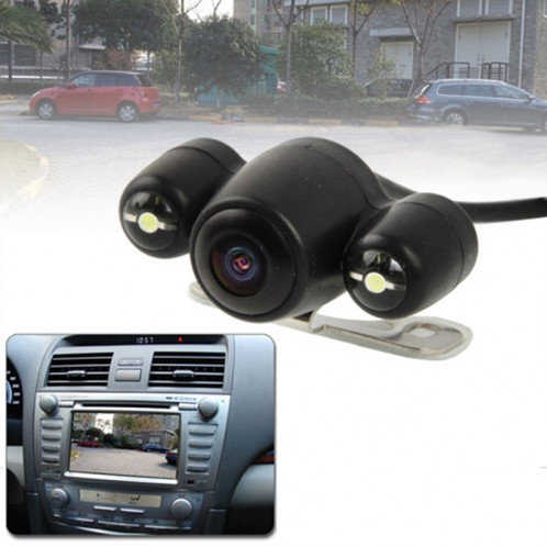 Caméra de recul sans fil de vision nocturne GPS 2.4G avec 2 LED, grand angle de vision: 120 ° (WX808EBS) (noir) SH0233868-31