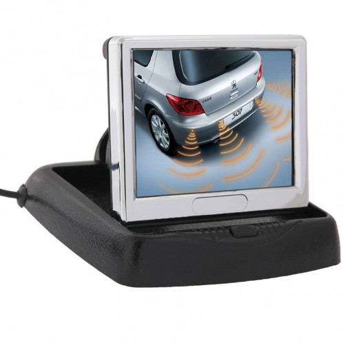 Moniteur LCD pliant de rétroviseur de voiture de 3,5 pouces, entrée AV de 2 canaux SH03131634-310